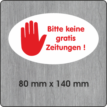 STOP!, Bitte keine gratis Zeitungen !