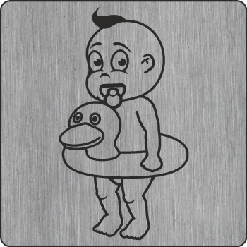 Bube mit Schwimmring
