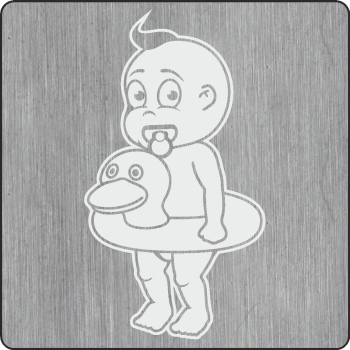 Bube mit Schwimmring