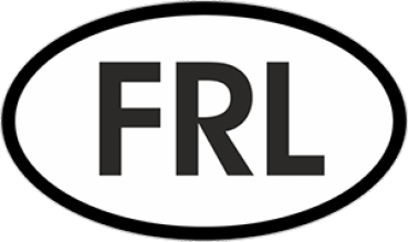 Nationalitätskennzeichen Aufkleber für - Pkw ( FRL )