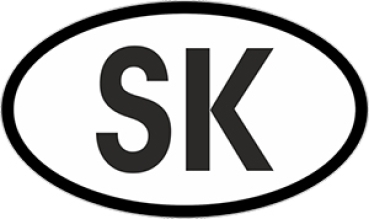 Nationalitätskennzeichen Aufkleber für - Pkw ( SK )