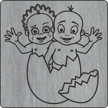 Bube und Mädchen im Ei