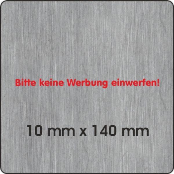 bitte keine werbung einwerfen