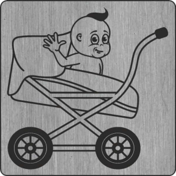 Bube in Kinderwagen