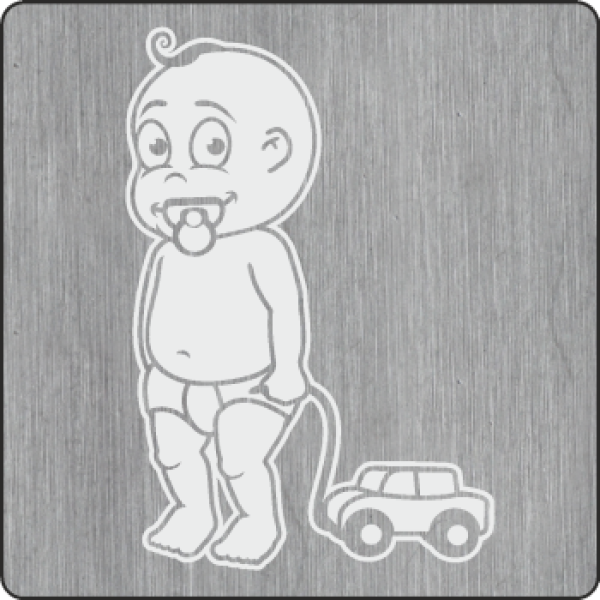 Bube mit Spielzeugauto