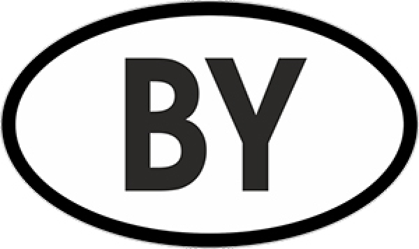 Nationalitätskennzeichen Aufkleber für - Pkw ( BY )