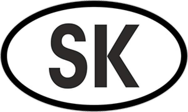 Nationalitätskennzeichen Aufkleber für - Pkw ( SK )